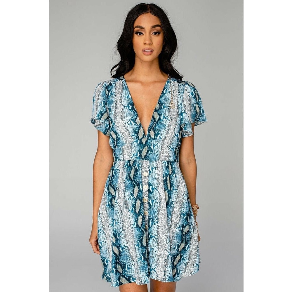 NWOT Buddy Love ALBA Dress Aquamarine